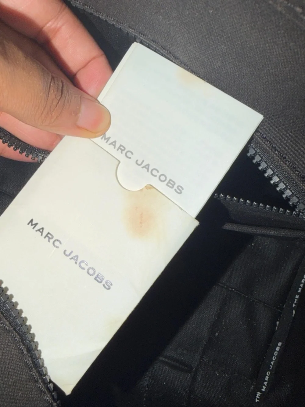 Marc Jacobs Brown Canvas 'The Tote Bag' with Beige Logo